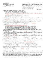 de kiem tra hki vat ly 10 nang cao 85441