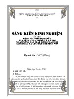 SKKN Công tác phối  hợp giữa gia đình  nhà trường và xã hội nhằm nâng cao chất lượng chăm sóc nuôi dưỡng và giáo dục trẻ