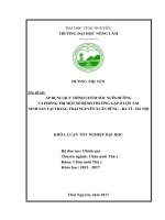 Áp dụng quy trình chăm sóc nuôi dưỡng và phòng trị một số bệnh cho lợn nái sinh sản tại trang trại nguyễn xuân dũng, xã khánh thượng   huyện ba v ì  hà nội 