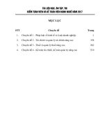 Mục lục tài liệu ôn thi kiểm toán viên và kế toán viên hành nghề 2017