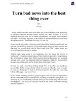 Turn bad news into the best thing ever