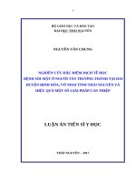 Nghiên cứu đặc điểm dịch tễ bệnh sỏi mật ở người Tày trưởng thành tại hai huyện Định Hóa, Võ Nhai tỉnh Thái Nguyên và hiệu quả một số giải pháp can thiệp (FULL TEXT)