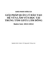 GPHI  quản lý đào tạo hệ VLVH tại TT gdtx  GIẢI PHÁP QUẢN LÝ ĐÀO TẠO HỆ VỪA LÀM VỪA HỌC vlvh TẠI TRUNG TÂM GDTX