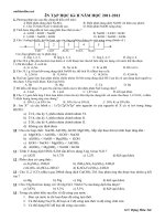 de thi on tap hkii hoa hoc 12 68408