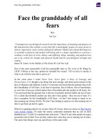 Face the granddaddy of all fears