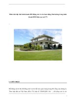 Phân tích đặc thù kinh doanh bất động sản và các hoat động marketing trong kinh doanh BDS hiện nay tại VN 