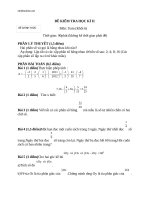 de kiem tra hkii mon toan khoi 6 chuan 90257