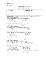 kiem tra phan trac nghiem toan hay 76917