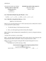 de kiem tra hki mon hoa hoc 11 thpt tt nhan viet 49928