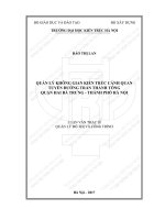 Quản lý không gian kiến trúc cảnh quan tuyến đường trần thánh tông, quận hai bà trưng, thành phố hà nội (tt) 