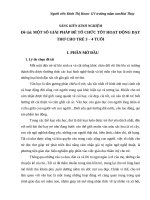 Một số giải pháp để tổ chức tốt hoạt động dạy thơ cho trẻ 3  4 tuổi 