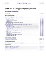 cần gạt và hệ thống rửa kính 