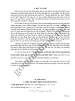 SKKN  Sử dụng tham số để giải một số bài toán tìm giá trị lớn nhất hoặc nhỏ nhất của một biểu thức