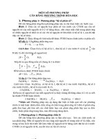 SKKN một số phương pháp cân bằng phương trình hóa học 