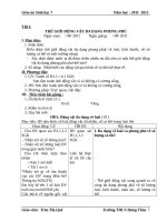 Giáo án sinh học 7 HK i 2011 2012 