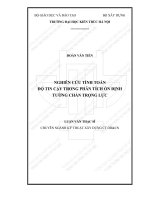 Nghiên cứu tính toán độ tin cậy trong phân tích ổn định tường chắn trọng lực (tt) 