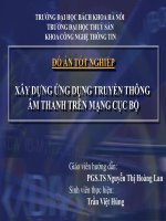 Đồ án tốt nghiệp: Xây dựng ứng dụng truyền thông âm thanh trên mạng cục bộ