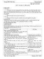 Giáo án vật lý lớp 6 học kỳ II năm học 2015 2016 