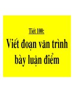 Bài 25. Viết đoạn văn trình bày luận điểm