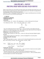 Chuyên đề peptit  trong hóa học