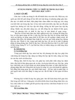 SỬ DỤNG PHƯƠNG TIỆN và THIẾT bị TRONG dạy học  môn HOÁ học lớp 9 