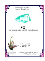 KE HOACH TO  THCS 16 17