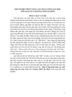 SKKN Một số biện pháp nâng cao chất lượng dạy học môn Lịch sử ở trường THPT Ba Đình