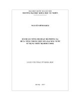 Đánh giá nồng độ hoạt độ phóng xạ beta tổng trong một số loại mẫu nước sử dụng thiết bị hidex 300SL 