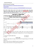 Chuyên đề sóng âm đầy đủ và hay