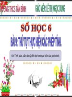 Chương I. §9. Thứ tự thực hiện các phép tính