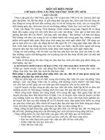 MỘT số BIỆN PHÁP bồi DƯỠNG học SINH yếu 