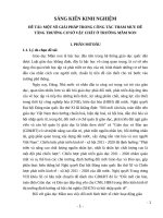 Một số giải pháp tham mưu tăng trưởng CSVC ở trường mầm non 