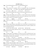 Bài tập ôn tập chương 5 Ankin - Ankadien - Benzen - File word có đáp án