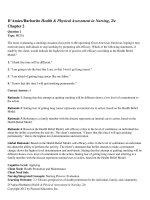 Health and physical assessment in nursing 2nd edition DAmic test bank 