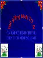 Ôn tập về tính chu vi, diện tích một số hình