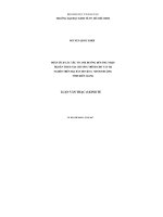 Phân tích các yếu tố ảnh hưởng đến thu nhập hộ dân tham gia chương trình cho vay hộ nghèo trên địa bàn huyện u minh thượng tỉnh kiên giang 
