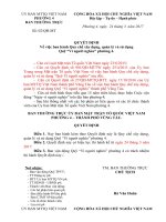 QUYET DINH - SO 02 - BAN HANH QUY  CHE HOAT DONG QUY VI NGUOI NGHEO