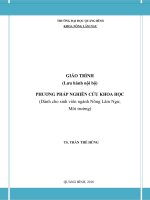 Giáo trình phương pháp nghiên cứu khoa học 