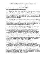 Đề tài  “một số biện pháp giáo dục ý thức bảo vệ môi trường cho trẻ 5 tuổi” (1) 