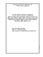 Một số giải pháp nhằm nâng cao hiệu quả thực hiện tốt văn hóa công sở thông qua họat động giao tiếp  trong trường học hiện nay 