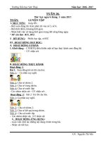 Giáo án cô vân (2a)   tuần 26 (năm học 2016 2017) 