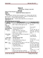 Giáo án cô lành (1c)   tuần 14 (năm học 2016 2017) 