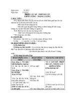 Giáo án lí 6 tuần 11 18 