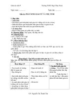 Giáo án sinh 9  tuần 6 10 