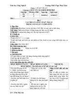 Giáo án CN 8 tuần 1 5 