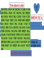 TRÒ CHƠI Ô CHỮ 1 LÝ 6 HKI