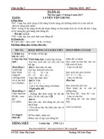 Giáo án cô lành (1c)   tuần 32 (năm học 2016 2017) 