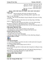 Giáo án cô toàn (thể dục)   tuần 28 (năm học 2016 2017) 