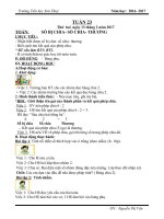 Giáo án cô vân (2a)   tuần 23 (năm học 2016 2017) 