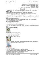 Giáo án cô toàn (thể dục)   tuần 14 (năm học 2016 2017) 